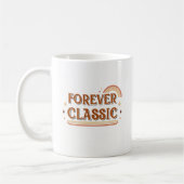 Forever Classic – Minimal Retro Typography iMug コーヒーマグカップ (左)