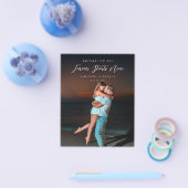 Forever Couple Photo Engagement Welcome Sign Flyer チラシ (シングル)