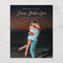 Forever Couple Photo Engagement Welcome Sign Flyer