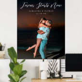 Forever Couple Photo Engagement Welcome Sign Post ポスター (ホームオフィス)