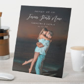 Forever Couple Photo Engagement Welcome Table Sign 台座サイン (インサイチュ)