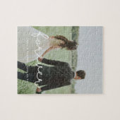 Forever cute whimsical wedding photo ジグソーパズル (横)