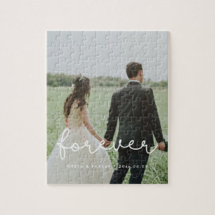 Forever cute whimsical wedding photo ジグソーパズル