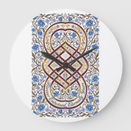 Forever Entwined Eternally Yours Infinity Knot T-S ラージ壁時計