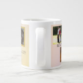 Forever Family 5-photo Tribute with Pet ジャンボコーヒーマグカップ (裏面)