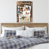 Forever Family Personalized Photo Collage キャンバスプリント (インサイチュ (寝室))