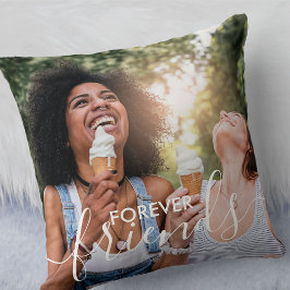 Forever Friendsスクリプトオーバーレイ2写真 クッション