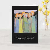 「Forever Friends」ノート・カード カード (黄色い花)
