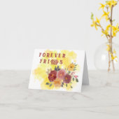 Forever Friends:フローラグリーティングカード カード (黄色い花)