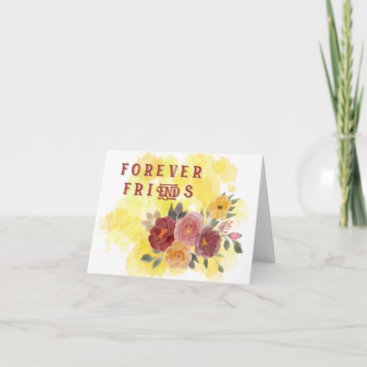 Forever Friends:フローラグリーティングカード カード (正面)