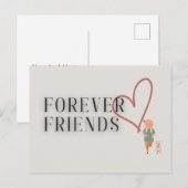 Forever Friends:犬はがき ポストカード (正面/裏面)