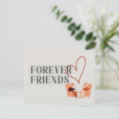 Forever Friends：紅茶/コーヒーポストカード ポストカード (スタンド正面)