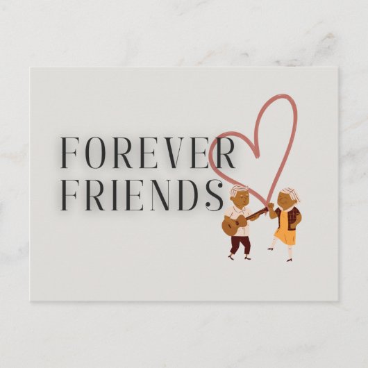 Forever Friends：音楽はがき ポストカード (正面)