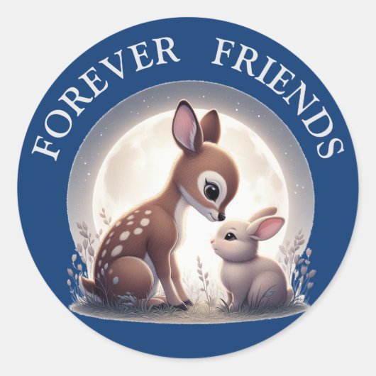 Forever friends Stickers ラウンドシール (正面)