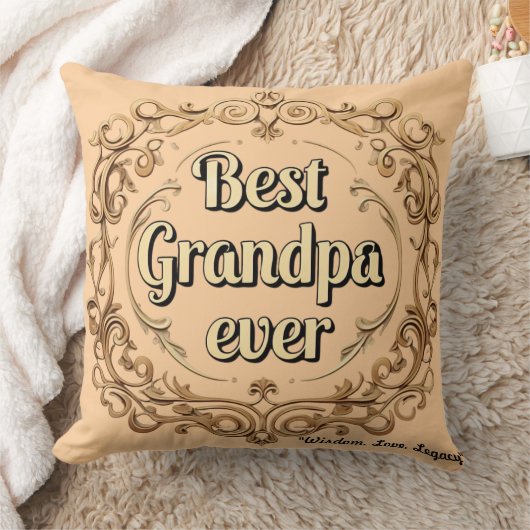 "Forever Grandpa Love" クッション (ブランケット)