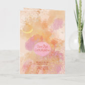 Forever Grateful fo Us Abstract Greeting Card カード (裏面)