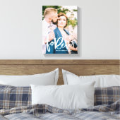 Forever Hand Lettered | の結婚写真 キャンバスプリント (インサイチュ (寝室))