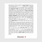 Forever has no end シール (シート)