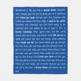 Forever has no end フリースブランケット