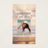 Forever Hearts Beach Sunset Photo Cross Prayer (正面)