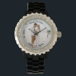 Forever in Love'結婚s Anniversary Photo Watch 腕時計<br><div class="desc">写真保、気持ち、名前、結婚、年数と記念撮影のこの写真記念日の記念の重要なもう一つの近結婚したく。複合デザインバイホリデーハートデザイン。</div>