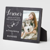Forever In Loving Memory Custom Pet Memorial Photo フォトプラーク (側面)