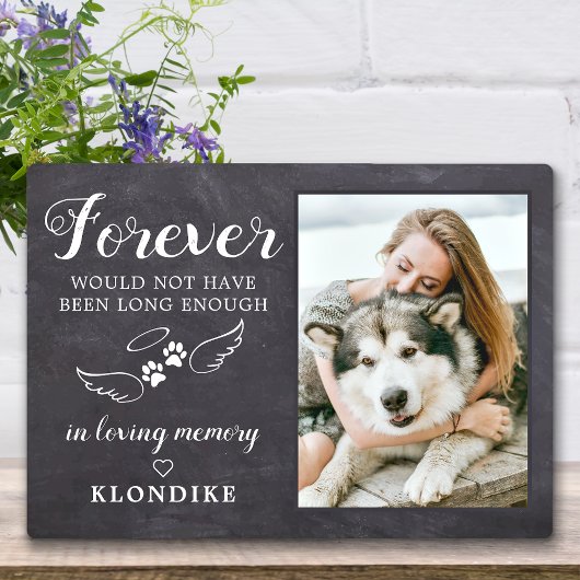 Forever In Loving Memory Custom Pet Memorial Photo フォトプラーク