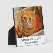 Forever In Ourハート猫記念写真 フォトプラーク (正面)