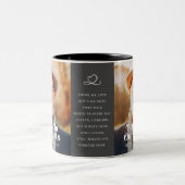 Forever In Our Hearts Elegant Photo Memorial ツートーンマグカップ (中央)