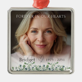 Forever In Our Hearts Eucalyptus Remembrance メタルオーナメント