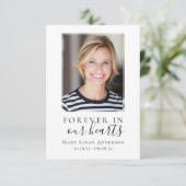 Forever in Our Hearts | Funeral サンキューカード (スタンド正面)