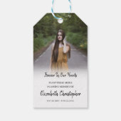 Forever in our Hearts In Loving Memory Photo ギフトタグ (裏面)