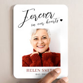 Forever in Our Hearts Memorial Funeral Photo マグネット