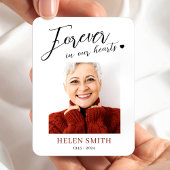 Forever in Our Hearts Memorial Funeral Photo マグネット