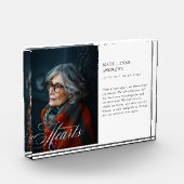 "Forever in our Hearts" Memorial, Name, Photo フォトブロック (左)