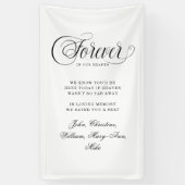 Forever In Our Hearts- Memorial White 横断幕 (縦)