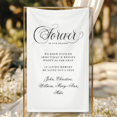 Forever In Our Hearts- Memorial White 横断幕