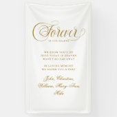 Forever In Our Hearts- Memorial White 横断幕 (縦)