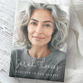 Forever in our hearts modern script name memorial マグネット