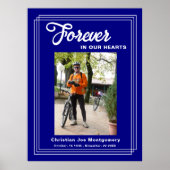 Forever in our Hearts Navy Blue photo ポスター (正面)