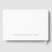 Forever in our Hearts Orchid Funeral Memorial ゲストブック (裏面)