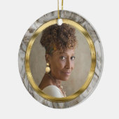 Forever in Our Hearts Photo Keepsake セラミックオーナメント (左)