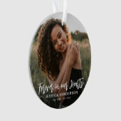 Forever in our Hearts Photo Keepsake Christmas オーナメント (正面)