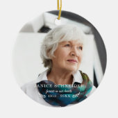 Forever In Our Hearts | Photo Memorial セラミックオーナメント (正面)