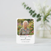 Forever in our Hearts Photo Memorial Wallet Card エンクロージャーカード (スタンド正面)