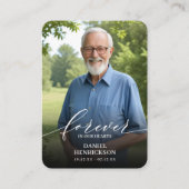 Forever in our Hearts Photo Prayer Card 名刺 (正面)