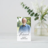 Forever in our Hearts Photo Prayer Card 名刺 (スタンド正面)