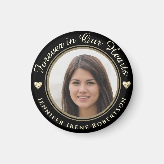 Forever in Our Hearts Photo Remembrance マグネット (正面)