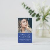 Forever in Our Hearts Photo Royal Blue Prayer Card 名刺 (スタンド正面)