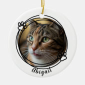 Forever In Our Hearts Red Graphic セラミックオーナメント (正面)